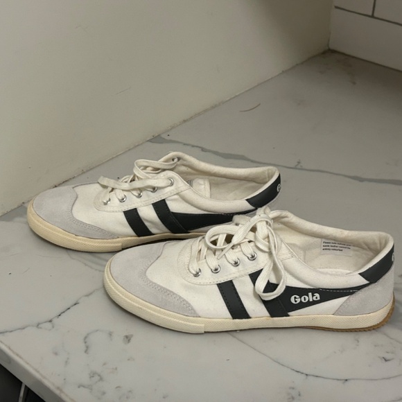 GOLA BADMINTON SNEAKERS WHITE  GREY WOMEN EU 41  USA 8 - FITS LIKE 9 - Picture 10 of 12